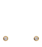 Cartier extra-small yellow gold and diamond earrings - British product