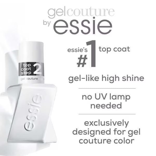 Essie Gel Couture Nail Polish Top Coat Bottle - British product