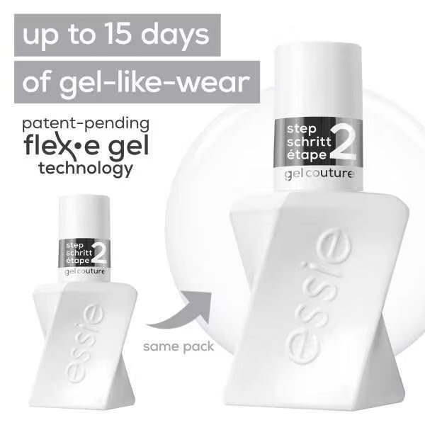 Essie Gel Couture Nail Polish Top Coat Bottle - British product