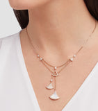 Bvlgari Divas' Dream necklace rose gold mother-of-pearl diamond, imported from the UK