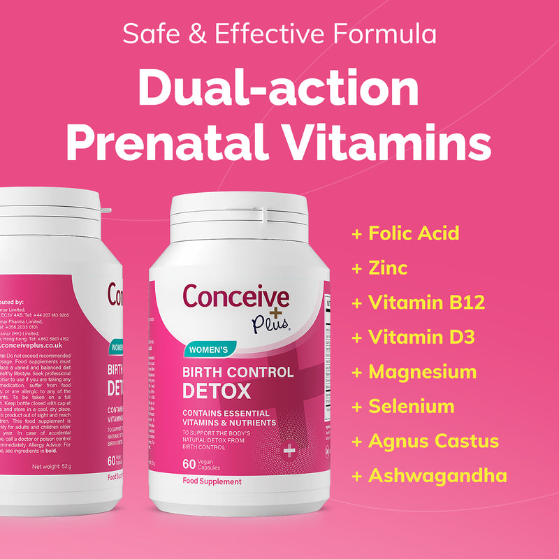 Conceive Plus birth control cleanse 60 capsules - British product