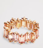 Suzanne Kalan eternity ring rose gold mixed sapphires - British product