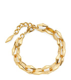Jimmy Choo gold-tone chain bracelet 18cm, imported from the UK