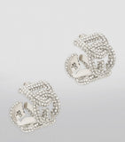 Dolce&Gabbana embellished DG Millennials logo earrings brass glass, imported from the UK