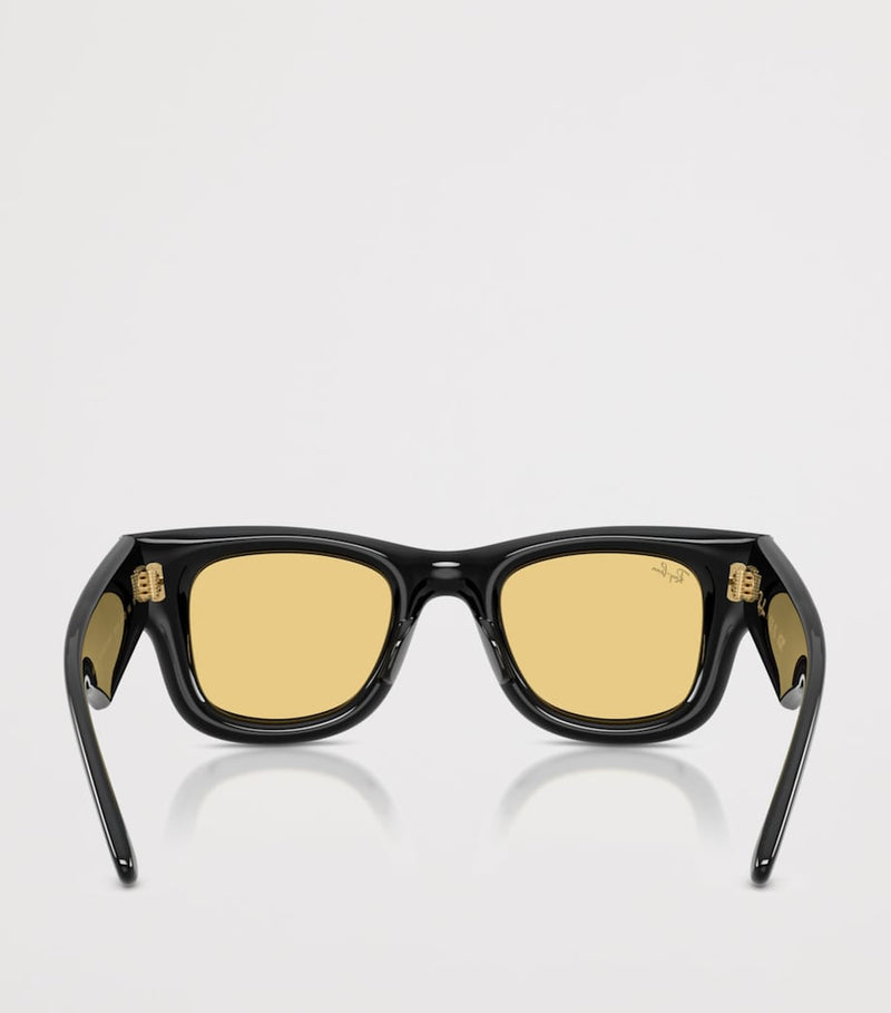 Ray-Ban Wayfarer Puffer Square sunglasses with nylon frame, UK version