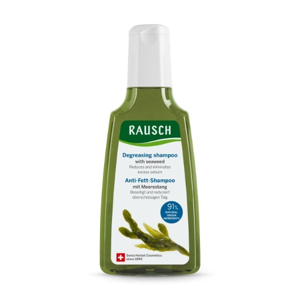 Rausch Degreasing Shampoo with Seaweed 200ml, imported from Switzerland