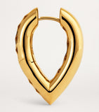 Engelbert Medium Yellow Gold Drop Link Earrings - British product
