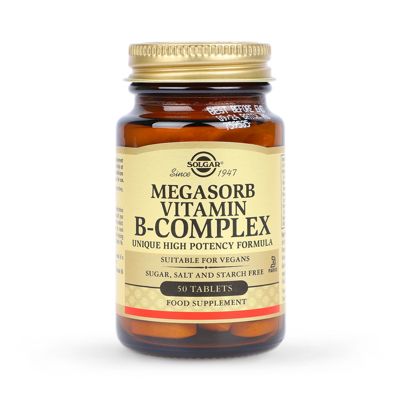 Solgar Megasorb Vitamin B-Complex 50 Tablets (British brand)