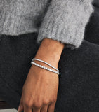 Harrods white gold diamond tennis bracelet 2.00ct - British product