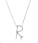 Harrods Persée White Gold and Diamond Alphabet Necklace- Buy online at McGrocer