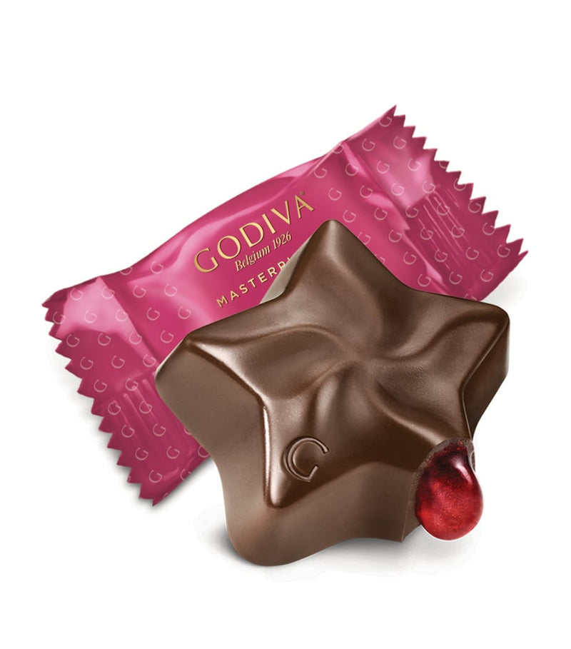 Godiva Labubu Masterpieces dark chocolate with raspberry 75g, UK version