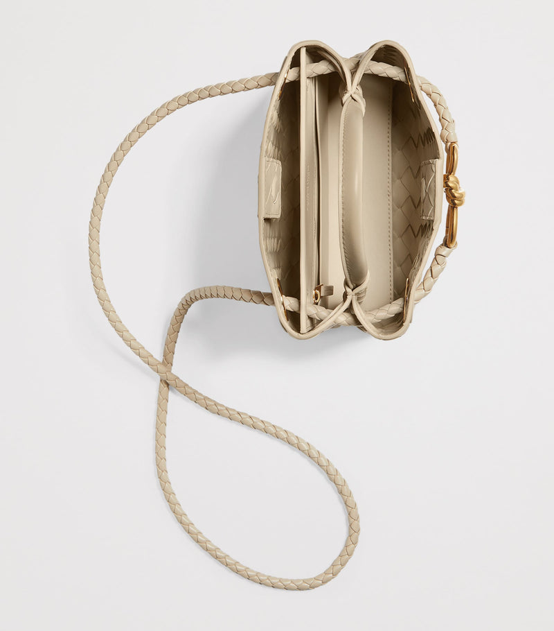 Bottega Veneta mini leather Andiamo top-handle bag - British product