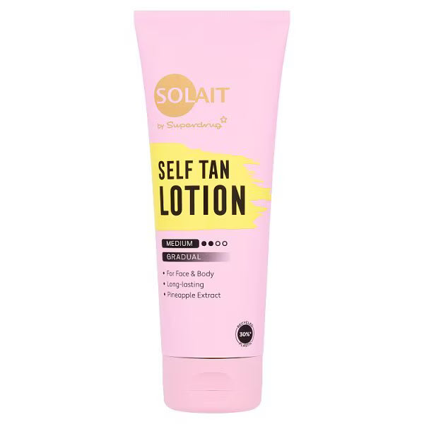 Solait Gradual Tan Lotion Medium 200ml (British brand)