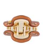 Alexandre de Paris gold-plated crystal-embellished claw hair clip, UK version