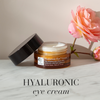 Hyaluron eye cream with hyaluronic acid and jojoba oil (British brand)