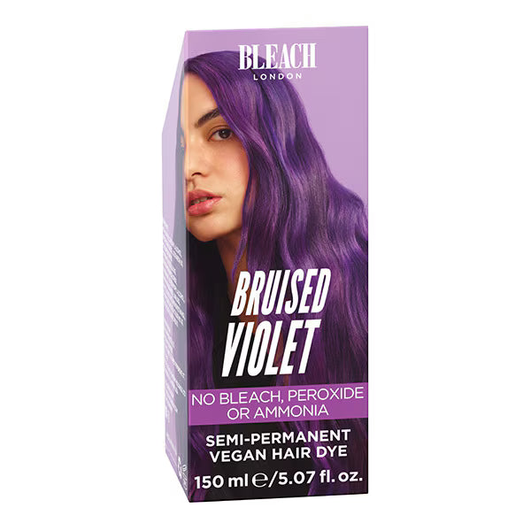 Bleach London Bruised Violet Super Cool Colour 150ml - British product