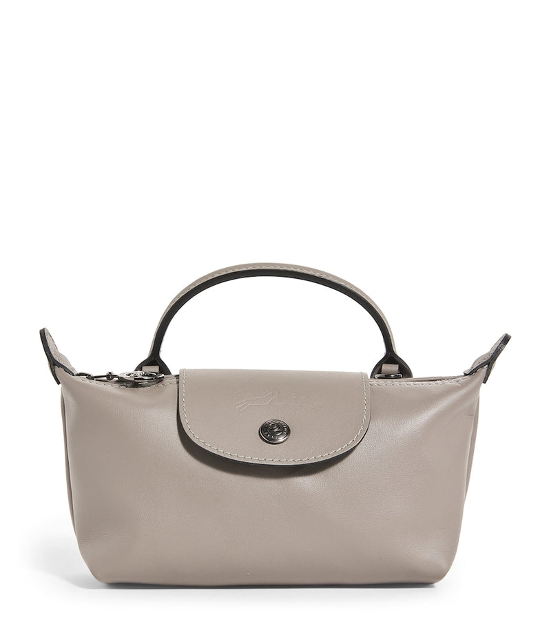 Longchamp Le Pliage Xtra extra-small leather pouch, imported from the UK