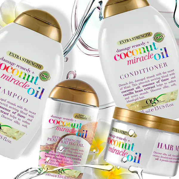 OGX Coconut Miracle Oil Conditioner 385ml, imported from the UK