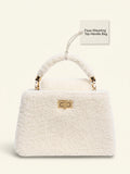 Louis Vuitton Capucines shearling handbag cream, UK version