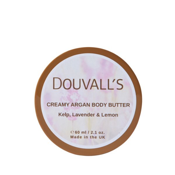 Douvalls Organic Argan Body Butter Lavender 60ml - British product