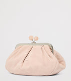 Weekend Max Mara Pasticcino suede clutch bag - British product
