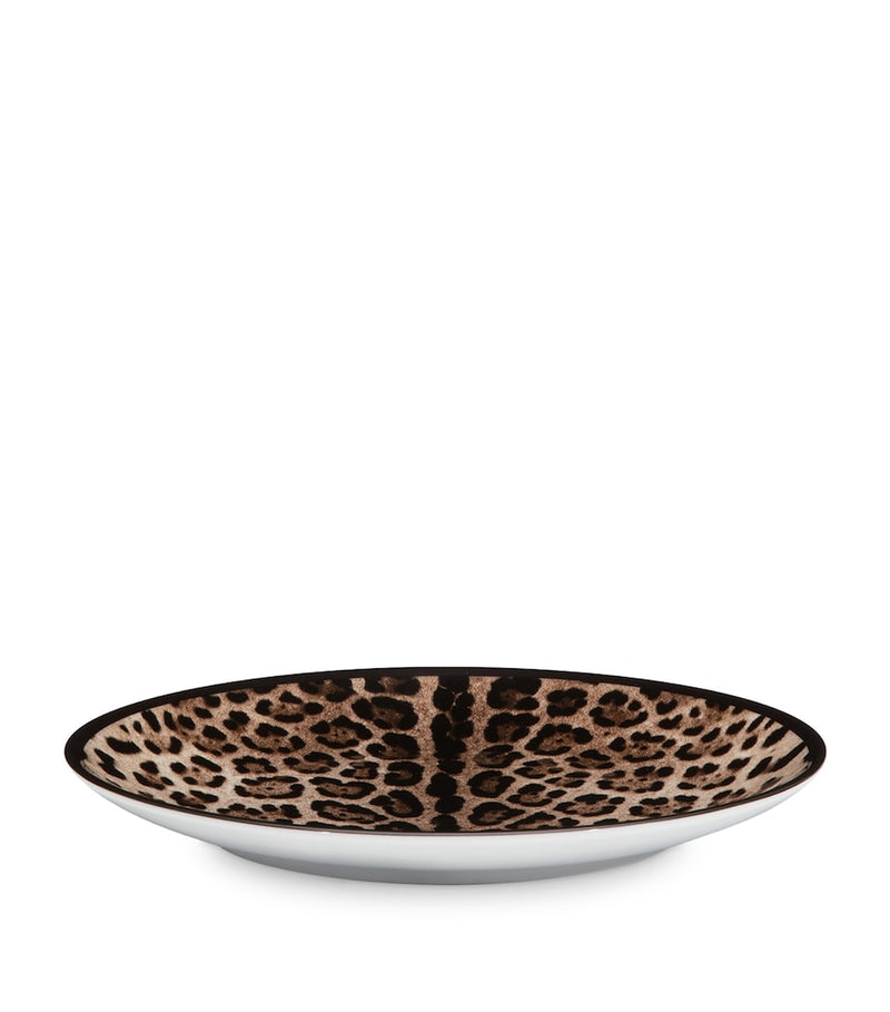 Dolce&Gabbana leopard print dinner plates 26cm, UK version