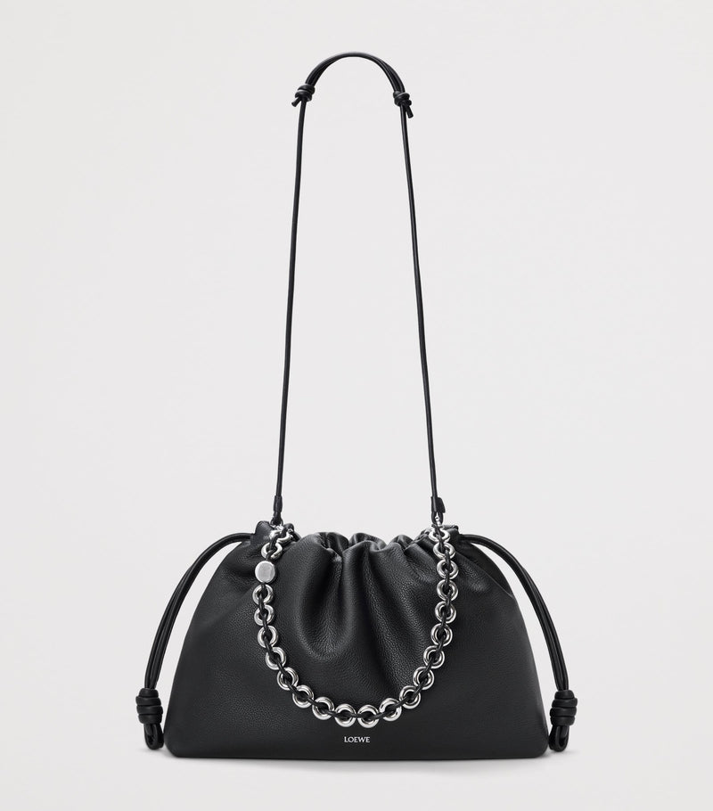 LOEWE Flamenco Large Leather Shoulder Bag, imported from the UK