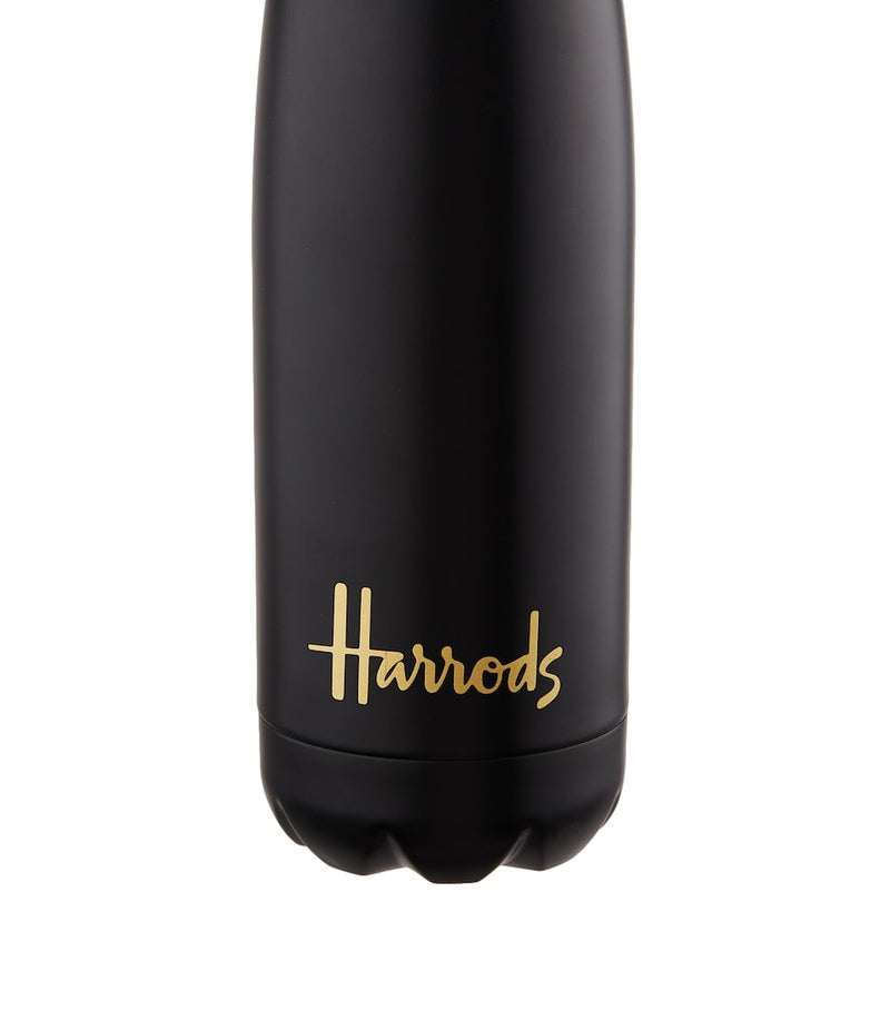 Harrods Black Logo water bottle 500ml, UK version