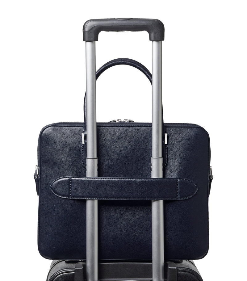 Aspinal of London Mount Street briefcase leather bag (British brand)