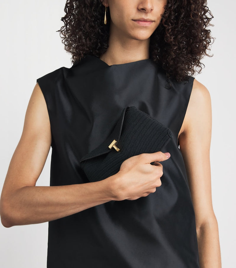 Toteme woven clutch bag mini - British product