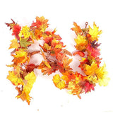 Livingandhome Maple Leaf Garland with Lights 180cm, UK version