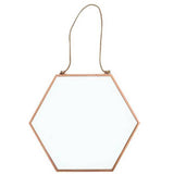 Something Different geometric copper mirror large, imported from the UK