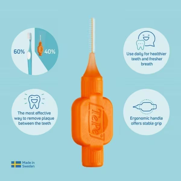 TePe Interdental Brush ISO Size 3 with Cap (British brand)