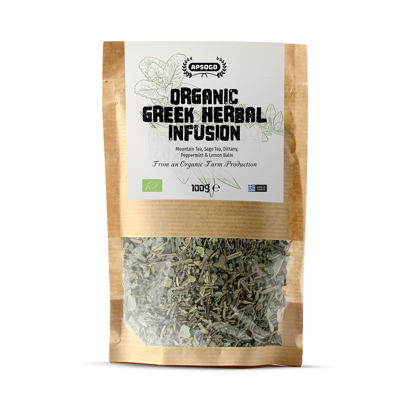 APSOGO organic herbal tea loose leaf 100g, imported from the UK