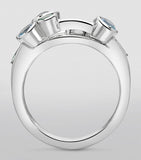 Boodles Watercolour ring with tsavorite tanzanite and aquamarine - British product