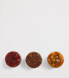 Harrods savoury condiments trio with Piccalilli, Pickle and Relish 371g, UK version