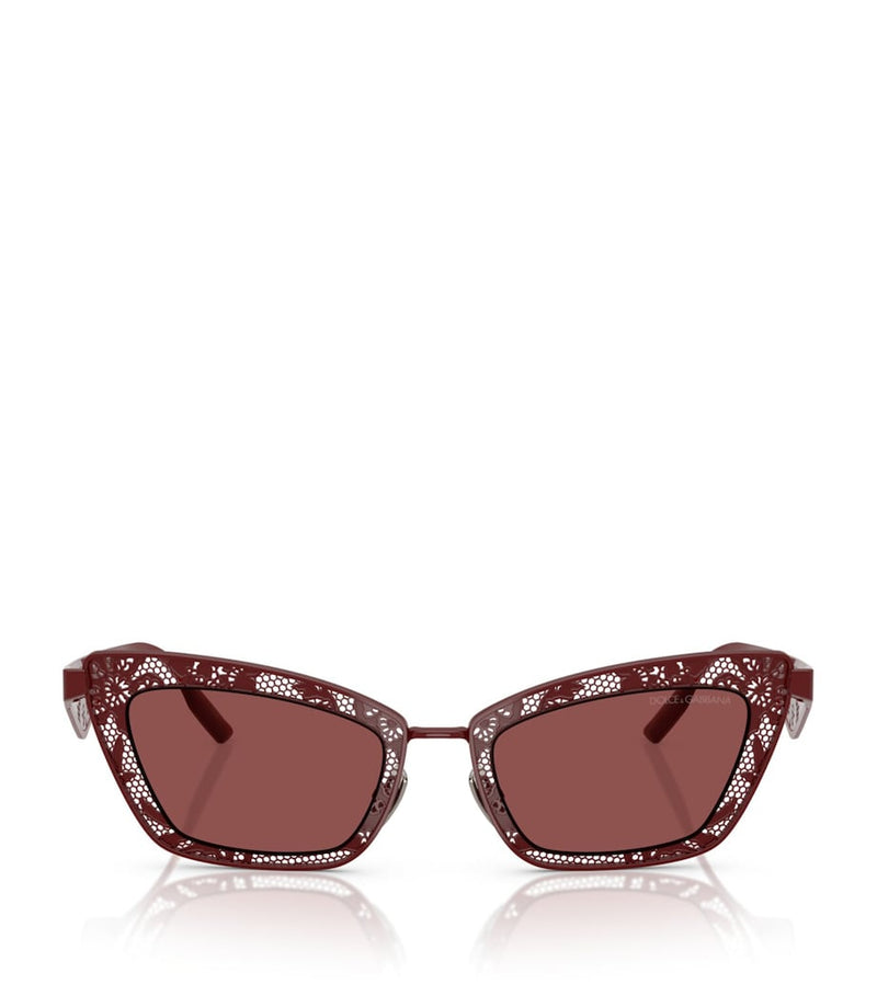 Dolce&Gabbana steel rectangular sunglasses, UK version