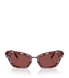 Dolce&Gabbana steel rectangular sunglasses, UK version