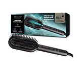 Holland & Barrett Revamp DeepForm Ceramic Straightening Hot Brush Black Hair Straightening Brush- Buy online at McGrocer