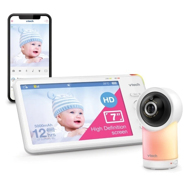 VTech RM7766HD 7-inch smart Wi-Fi baby monitor, UK version