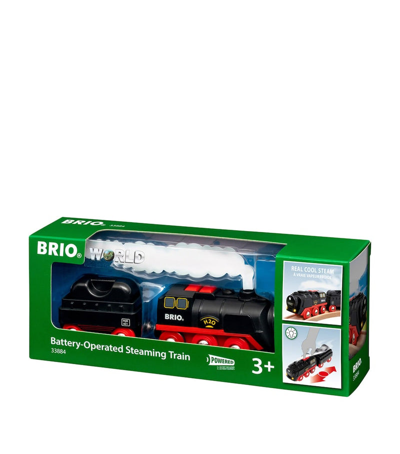 BRIO battery-operated steaming train toy - British product