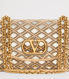 Valentino Garavani Vain shoulder bag with rhinestone embellishments (British brand)