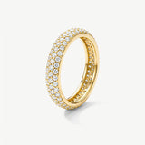 Superdrug MUCHV Stacking Dome Ring with Sparkling Stones in Gold - 4mm- Buy online at McGrocer