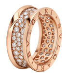 Bvlgari B.zero1 rose gold diamond ring, UK version