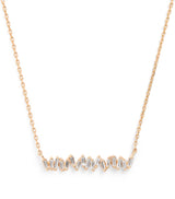 Harrods Suzanne Kalan Rose Gold and Diamond Classic Bar Necklace- Buy online at McGrocer