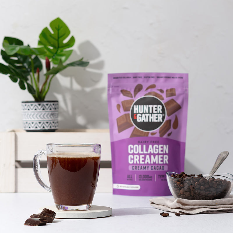 Hunter & Gather collagen creamer cacao 300g - British product