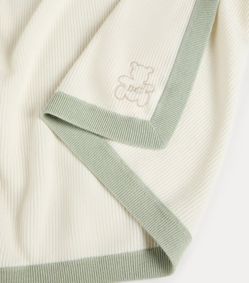 Brunello Cucinelli cashmere embroidered blanket 80cm x 80cm - British product