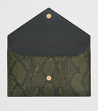 Saint Laurent large envelope Cassandre pouch python skin - British product