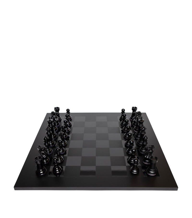 Purling Midnight Match chess set, imported from the UK