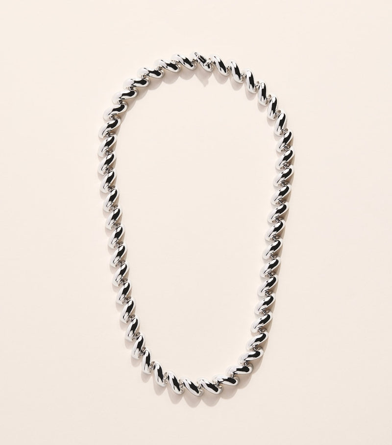 Eddie Borgo silver-plated Torsade chain necklace (British brand)